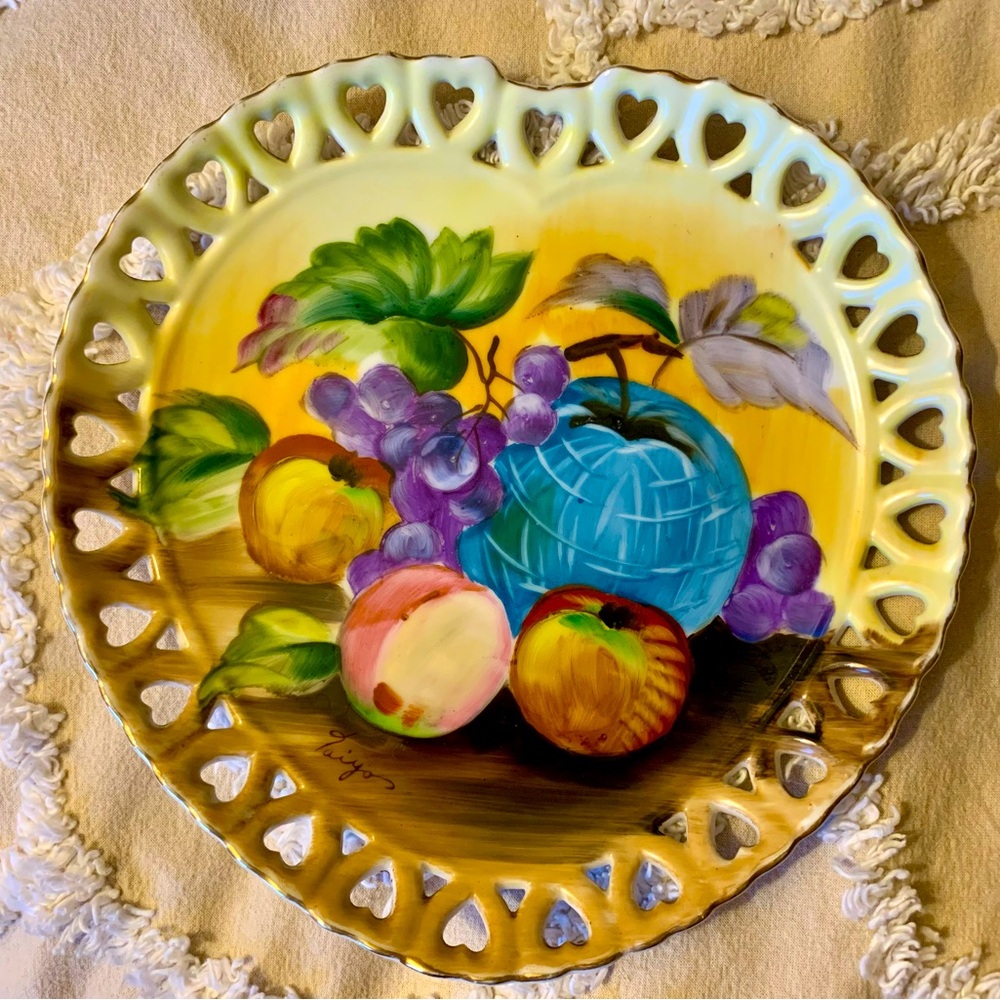 Vintage Marco Hand Painted Plate Signed By Artist Excellent Condition